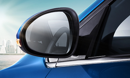 Turn signal lamp integrated outside rearview mirror