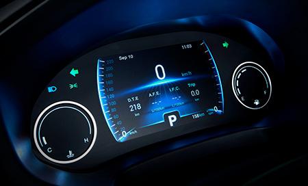 7-inch LCD instrument display